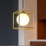 Pakabinamas šviestuvas LINGOTTO 1 žalvario spalvos - Image 2