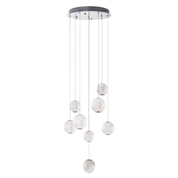Pakabinamas LED šviestuvas NOBILE 8 chromas