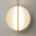 Sieninis LED šviestuvas MIRA 14W aukso spalvos - Image 2