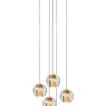 Pakabinamas LED šviestuvas DILENKO 5 17W 2700K D31 aukso / žalvario spalvos