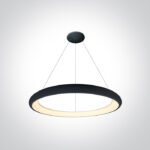 Pakabinamas LED šviestuvas 62144NB/B/W 50W 3000K D61 juodos spalvos
