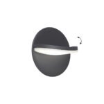 Sieninis LED šviestuvas LETTY 4309400 juodos spalvos