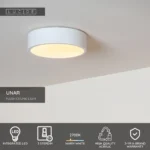 Lubinis LED šviestuvas UNAR 12W 2700K D20 baltos spalvos / dimeriuojamas - Image 3