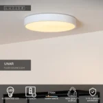 Lubinis LED šviestuvas UNAR 18W 2700K D30 baltos spalvos / dimeriuojamas - Image 3