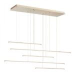 Pakabinamas LED šviestuvas GENIUS 80W SO.GENIUS/5O-ORO aukso spalvos / dimeriuojamas