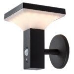Sieninis lauko LED šviestuvas GELEEN 7W IP44 juodos spalvos