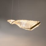 Pakabinamas LED šviestuvas KRONE 36W aukso spalvos - Image 4