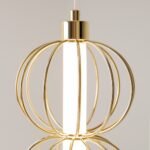 Pakabinamas LED šviestuvas GOLDEN CAGE 17W D13,9 aukso spalvos - Image 5