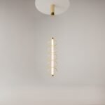 Pakabinamas LED šviestuvas GOLDEN CAGE 17W D13,9 aukso spalvos - Image 2