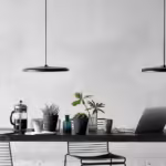Pakabinamas LED šviestuvas ARTIST 24W D40 juodos spalvos