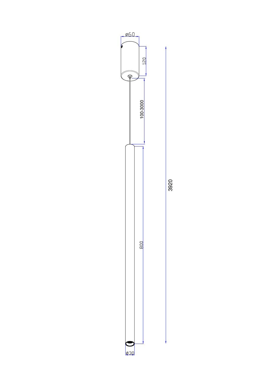 MOD160PL-L6G4K1_0011 Pakabinamas LED šviestuvas PRO EXTRA 6W aukso spalvos - Image 6