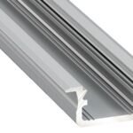 Įleidžiamas profilis B, aliuminis anoduotas LED juostoms, 2m