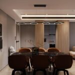 Pakabinamas LED šviestuvas SPACE juodos spalvos
