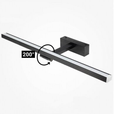 led-sieninis-sviestuvas-juodas-14w-neutrali-balta-sviesa Sieninis LED šviestuvas WALL 14W 3000K juodos spalvos 7554 - Image 3