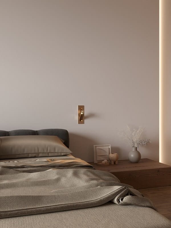 LIBRA Sieninis LED šviestuvas LIBRA 3W žalvario spalvos - Image 5