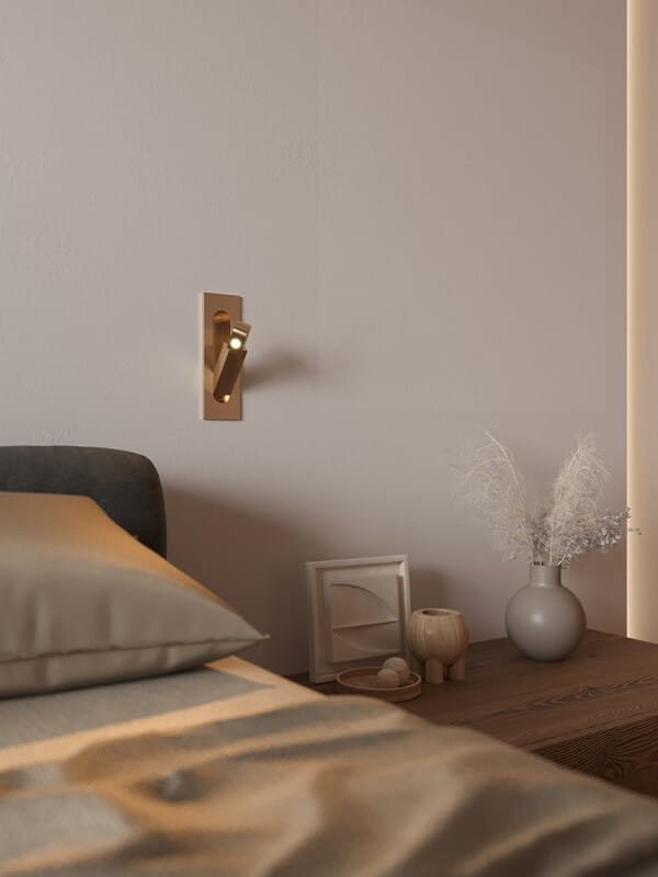 LIBRA2 Sieninis LED šviestuvas LIBRA 3W žalvario spalvos - Image 1