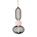Pakabinamas LED šviestuvas BORA 10W juodos spalvos