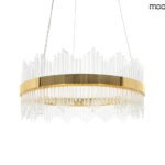 Pakabinamas LED šviestuvas FLORENS 60cm aukso spalvos