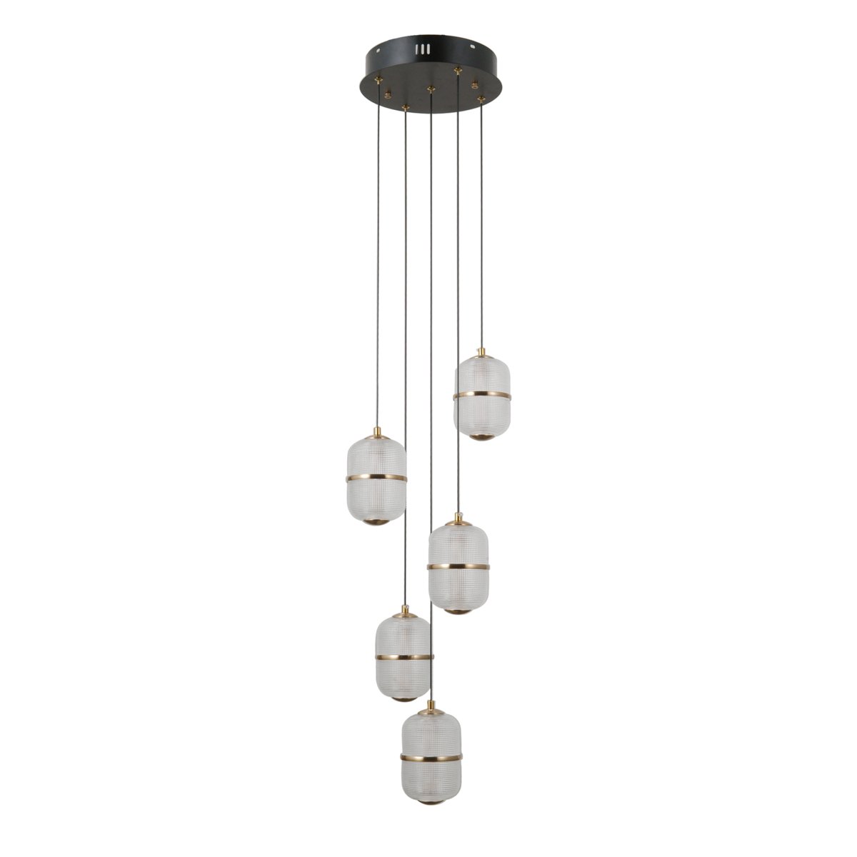 PND-34375-5-BK Pakabinamas LED šviestuvas ALANI 28W juodos/aukso spalvos - Image 1