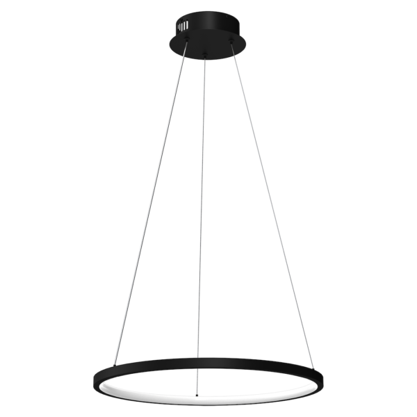 Pakabinamas LED šviestuvas HOOP 27W juodos spalvos