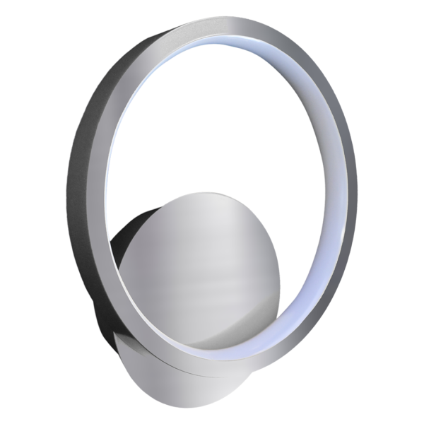 Sieninis LED šviestuvas HOOP 7W chromo spalvos