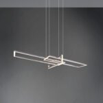 Pakabinamas LED šviestuvas SALINAS 34W nikelio spalvos