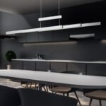 Pakabinamas LED šviestuvas TRAJAN 45W nikelio spalvos