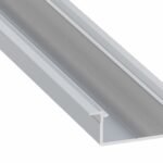 Įleidžiamas profilis GEMI GROOVE aliuminis anoduotas LED juostoms, 2m