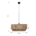 Pakabinamas šviestuvas SMILLA 10W Natūrali apdaila - Image 7