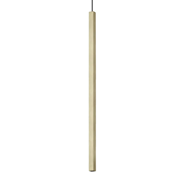 Pakabinamas LED šviestuvas ULTRATHIN SP1 žalvario kvadratas D100