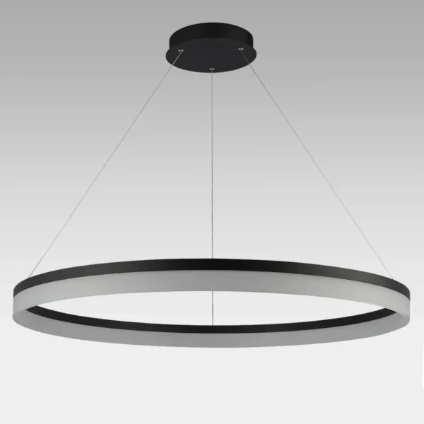 Pakabinamas LED šviestuvas ARA 60W dimeriuojamas juodos spalvos