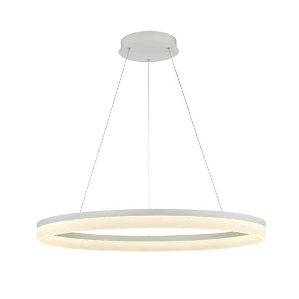Pakabinamas LED šviestuvas ARA 60W dimeriuojamas baltos spalvos