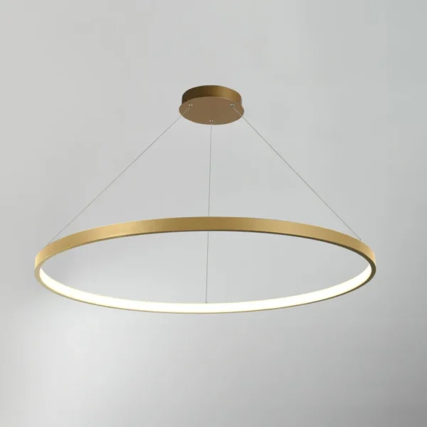 Pakabinamas LED šviestuvas ORBIT 60W dimeriuojamas aukso spalvos