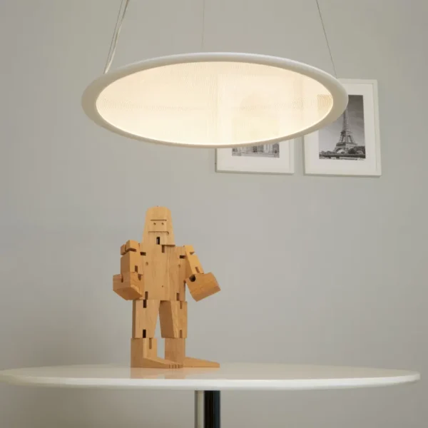 Pakabinamas LED šviestuvas VISTINA ROUND 43W baltos spalvos