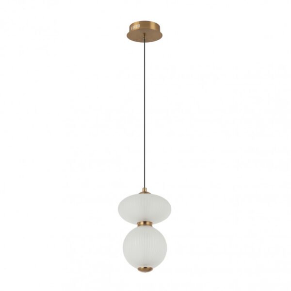 Pakabinamas LED šviestuvas Nico 8W baltos/aukso spalvos