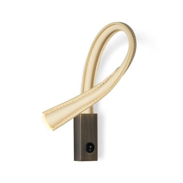 Sieninis LED šviestuvas FLEXILED bronzinės/kreminės spalvos