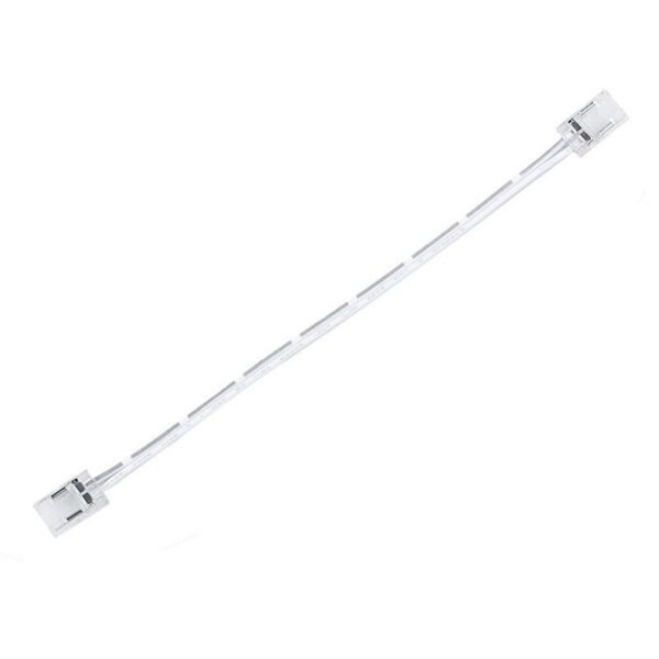LED juostos COB jungtis 8mm juostų, skaidrus su15cm laidu