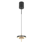 Pakabinamas LED šviestuvas KEATON 10W juodos/aukso spalvos