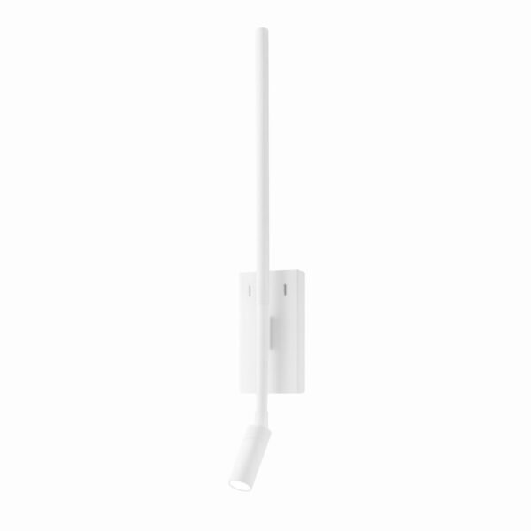 Sieninis LED šviestuvas TORCH 6W + 3W baltos spalvos