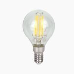 LED lemputė E14 G45 230V 4W 480lm, šiltai balta 2700K
