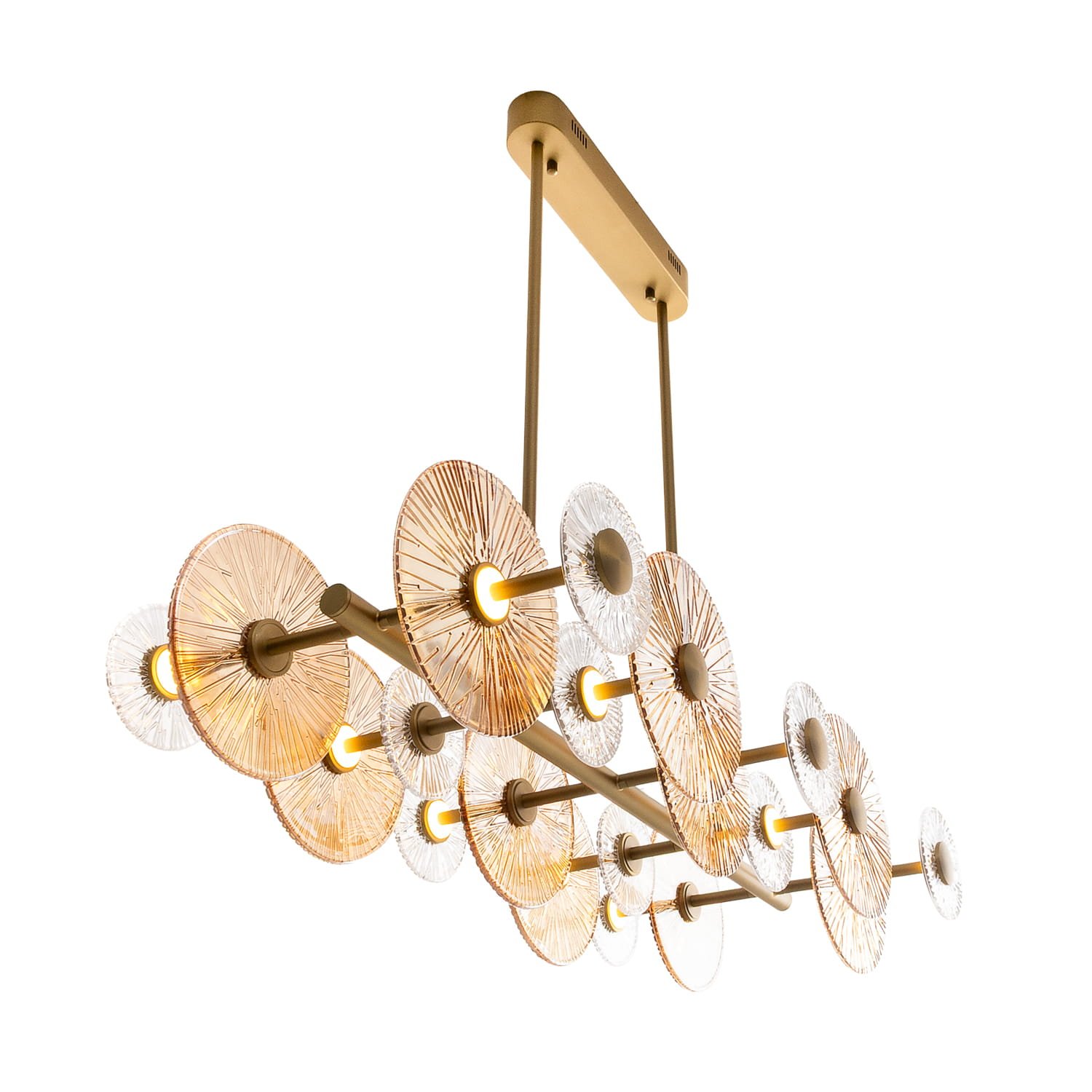 P0643-maxlight-lampa-wiszaca-zlota Pakabinamas LED šviestuvas ALLURE 51W aukso spalvos - Image 2
