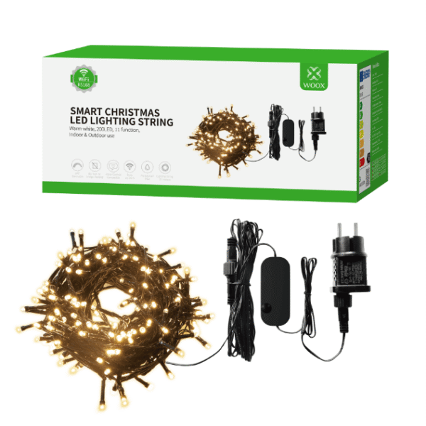 Išmani LED lauko girlianda, 230Vac, 40m, 400 x LED, šiltai balta, Wi-Fi, TUYA / Smart Life