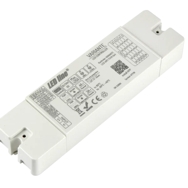 LED juostų valdiklis 12-24V, 5x4A, 5in1 universalus, Wi-Fi TUYA VARIANTE +RF