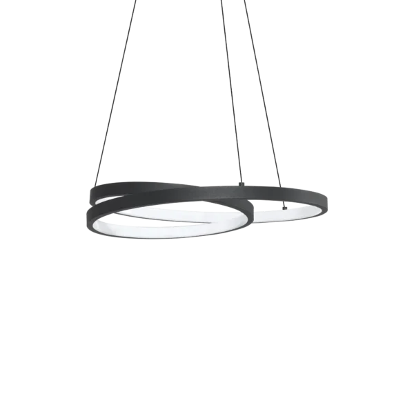 Pakabinamas LED šviestuvas OZ D40 3000K juodos spalvos