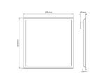 Įleidžiama LED panelė 28W 4000K neutraliai balta 595×595 - Image 4