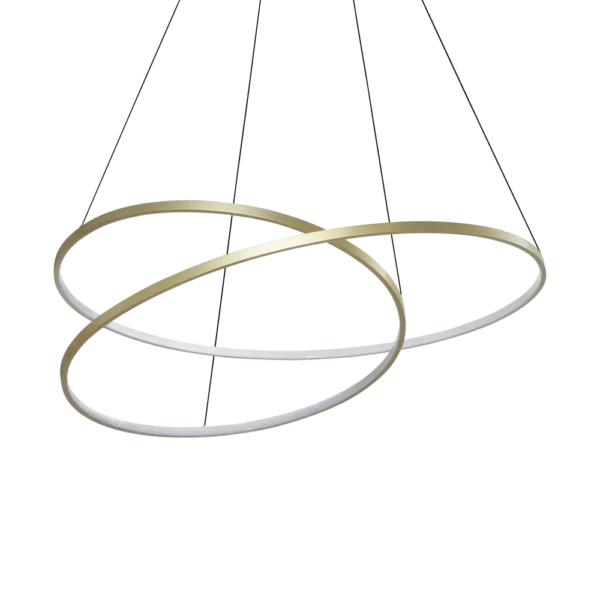 Pakabinamas LED šviestuvas OZ D100 3000K žalvario spalvos