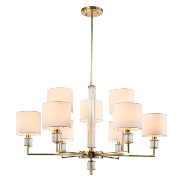 Pakabinamas šviestuvas SUTTON aukso spalvos