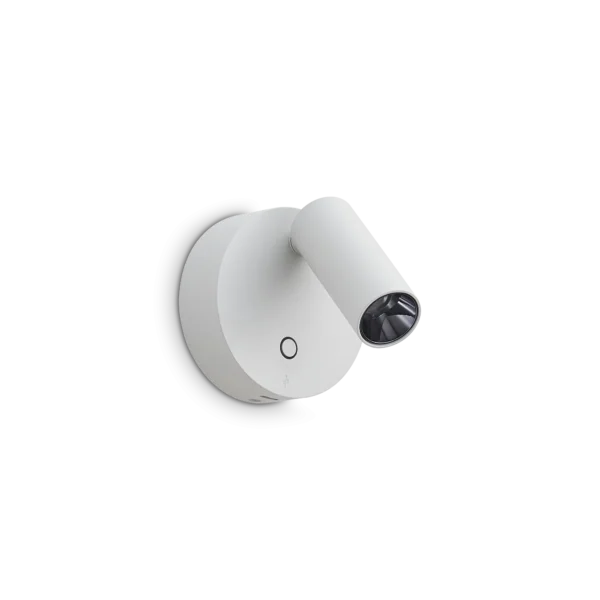 Sieninis LED šviestuvas ELF baltos spalvos