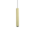 Pakabinamas LED šviestuvas LOOK SQUARE D-4 H-40 žalvario spalvos