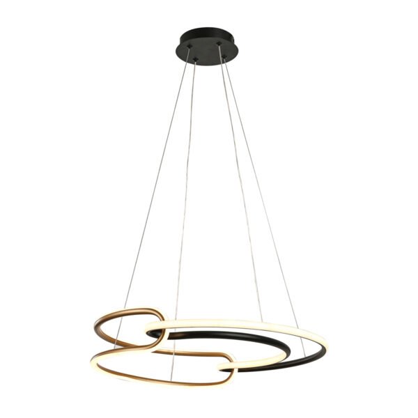 Pakabinamas LED šviestuvas CASAR 40W aukso/juodos spalvos